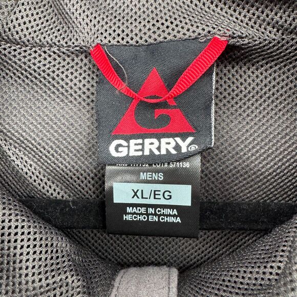 GERRY Gray Lightweight Full Zip Hooded Rain Jacket Size XL - Picture 6 of 7